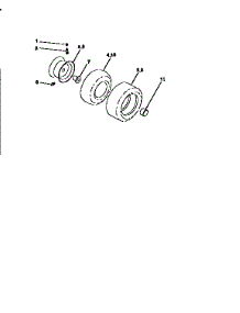 Wheels And Tires parts for Craftsman Front-Engine Lawn Tractor 917256544 from AppliancePartsPros.com
