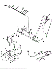 Mower Lift parts for Craftsman Front-Engine Lawn Tractor 917256544 from AppliancePartsPros.com