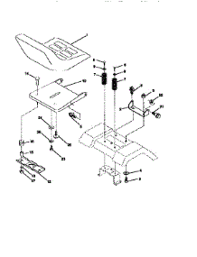 Seat Assembly parts for Craftsman Front-Engine Lawn Tractor 917256545 from AppliancePartsPros.com