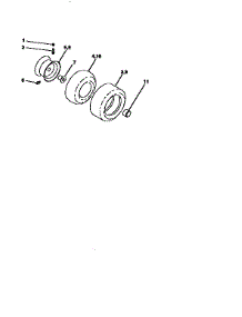 Wheels And Tires parts for Craftsman Front-Engine Lawn Tractor 917256545 from AppliancePartsPros.com