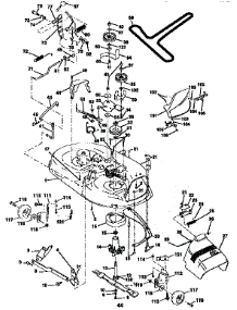 Mower Deck parts for Craftsman Front-Engine Lawn Tractor 917256545 from AppliancePartsPros.com