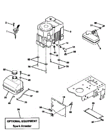 Engine parts for Craftsman Front-Engine Lawn Tractor 917256550 from AppliancePartsPros.com
