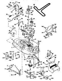 Mower Deck parts for Craftsman Front-Engine Lawn Tractor 917256550 from AppliancePartsPros.com