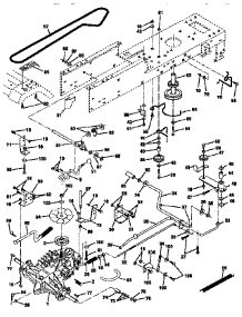Drive parts for Craftsman Front-Engine Lawn Tractor 917256551 from AppliancePartsPros.com