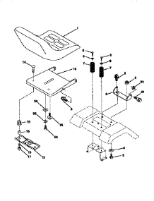 Seating Assembly parts for Craftsman Front-Engine Lawn Tractor 917256551 from AppliancePartsPros.com