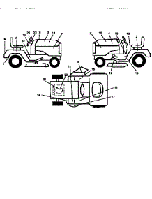 Decals parts for Craftsman Front-Engine Lawn Tractor 917256551 from AppliancePartsPros.com