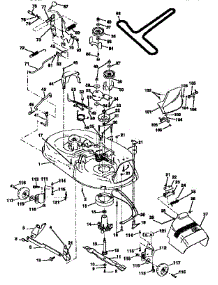 Mower Deck parts for Craftsman Front-Engine Lawn Tractor 917256551 from AppliancePartsPros.com