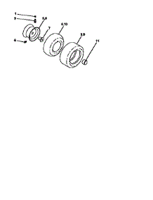 Wheels And Tires parts for Craftsman Front-Engine Lawn Tractor 917256552 from AppliancePartsPros.com