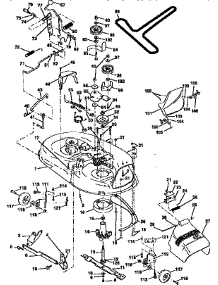 Mower Deck parts for Craftsman Front-Engine Lawn Tractor 917256552 from AppliancePartsPros.com