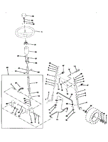 Steering Assembly parts for Craftsman Front-Engine Lawn Tractor 917256553 from AppliancePartsPros.com