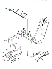 Mower Lift parts for Craftsman Front-Engine Lawn Tractor 917256553 from AppliancePartsPros.com
