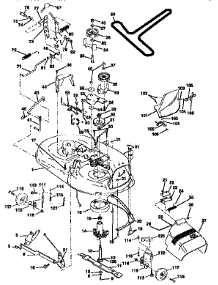 Mower Deck parts for Craftsman Front-Engine Lawn Tractor 917256553 from AppliancePartsPros.com
