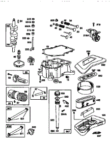 Engine 42A707-1624-01 (71 / 500) parts for Craftsman Front-Engine Lawn Tractor 917256560 from AppliancePartsPros.com