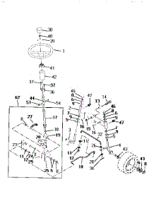 Steering parts for Craftsman Front-Engine Lawn Tractor 917256560 from AppliancePartsPros.com