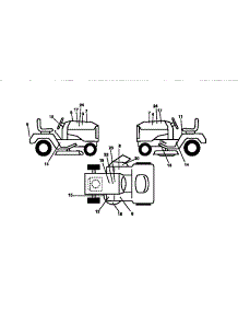 Decals parts for Craftsman Front-Engine Lawn Tractor 917256560 from AppliancePartsPros.com
