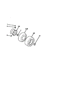 Wheels And Tires parts for Craftsman Front-Engine Lawn Tractor 917256560 from AppliancePartsPros.com