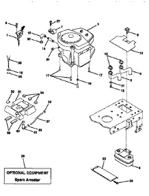 Engine parts for Craftsman Front-Engine Lawn Tractor 917256560 from AppliancePartsPros.com
