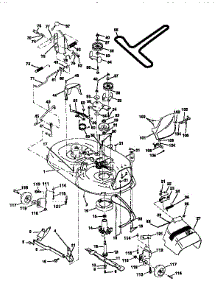 Mower Deck parts for Craftsman Front-Engine Lawn Tractor 917256560 from AppliancePartsPros.com