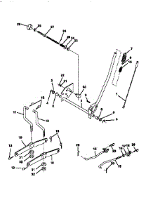 Mower Lift parts for Craftsman Front-Engine Lawn Tractor 917256561 from AppliancePartsPros.com