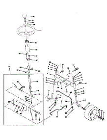 Steering Assembly parts for Craftsman Front-Engine Lawn Tractor 917256562 from AppliancePartsPros.com