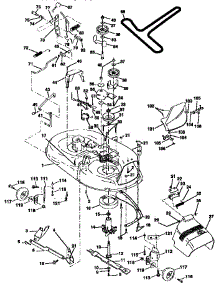Mower Deck parts for Craftsman Front-Engine Lawn Tractor 917256562 from AppliancePartsPros.com