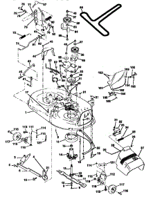 Mower Deck parts for Craftsman Front-Engine Lawn Tractor 917256563 from AppliancePartsPros.com