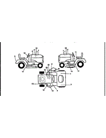Decals parts for Craftsman Front-Engine Lawn Tractor 917256570 from AppliancePartsPros.com