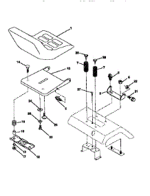 Seat Assembly parts for Craftsman Front-Engine Lawn Tractor 917256570 from AppliancePartsPros.com