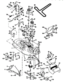Mower Deck parts for Craftsman Front-Engine Lawn Tractor 917256570 from AppliancePartsPros.com
