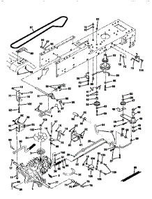 Drive parts for Craftsman Front-Engine Lawn Tractor 917256571 from AppliancePartsPros.com