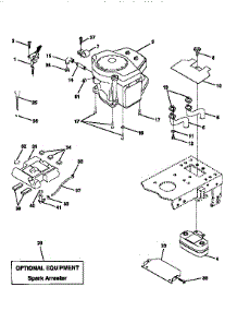 Engine parts for Craftsman Front-Engine Lawn Tractor 917256571 from AppliancePartsPros.com