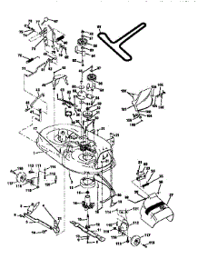 Mower Deck parts for Craftsman Front-Engine Lawn Tractor 917256571 from AppliancePartsPros.com