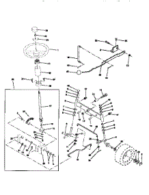 Steering Assembly parts for Craftsman Front-Engine Lawn Tractor 917256580 from AppliancePartsPros.com