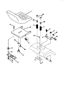 Seat Assembly parts for Craftsman Front-Engine Lawn Tractor 917256580 from AppliancePartsPros.com