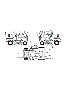 Decals parts for Craftsman Front-Engine Lawn Tractor 917256580 from AppliancePartsPros.com