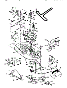 Mower Deck parts for Craftsman Front-Engine Lawn Tractor 917256580 from AppliancePartsPros.com