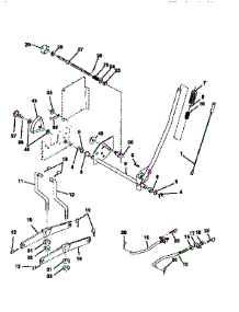 Mower Lift parts for Craftsman Front-Engine Lawn Tractor 917256581 from AppliancePartsPros.com