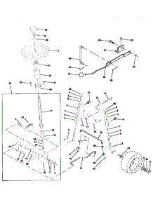 Steering Assembly parts for Craftsman Front-Engine Lawn Tractor 917256582 from AppliancePartsPros.com