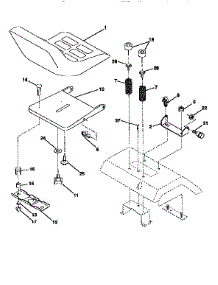 Seat Assembly parts for Craftsman Front-Engine Lawn Tractor 917256582 from AppliancePartsPros.com