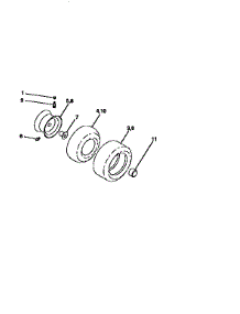 Wheels And Tires parts for Craftsman Front-Engine Lawn Tractor 917256582 from AppliancePartsPros.com