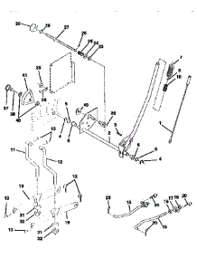 Mower Lift parts for Craftsman Front-Engine Lawn Tractor 917256582 from AppliancePartsPros.com