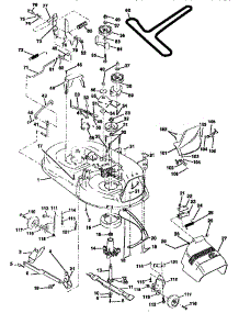 Mower Deck parts for Craftsman Front-Engine Lawn Tractor 917256582 from AppliancePartsPros.com