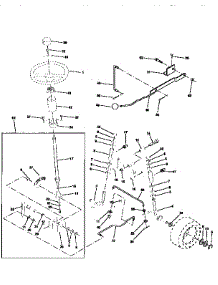 Steering Assembly parts for Craftsman Front-Engine Lawn Tractor 917256583 from AppliancePartsPros.com