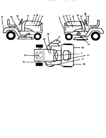 Decals parts for Craftsman Front-Engine Lawn Tractor 917256583 from AppliancePartsPros.com