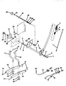 Mower Lift parts for Craftsman Front-Engine Lawn Tractor 917256583 from AppliancePartsPros.com