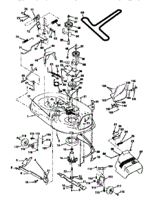 Mower Deck parts for Craftsman Front-Engine Lawn Tractor 917256583 from AppliancePartsPros.com