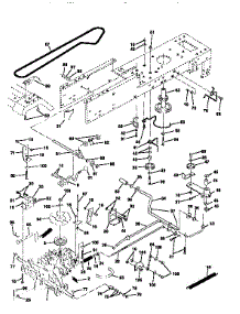 Drive parts for Craftsman Front-Engine Lawn Tractor 917256590 from AppliancePartsPros.com