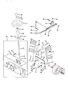 Steering Assembly parts for Craftsman Front-Engine Lawn Tractor 917256590 from AppliancePartsPros.com