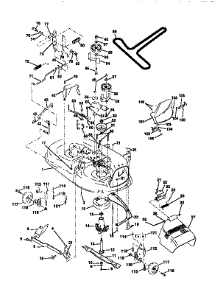 Mower Deck parts for Craftsman Front-Engine Lawn Tractor 917256590 from AppliancePartsPros.com