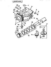 Engine Cv15s-41525 (71 / 501) parts for Craftsman Front-Engine Lawn Tractor 917256590 from AppliancePartsPros.com
